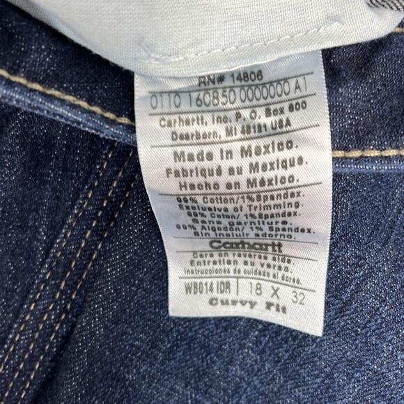 Carhartt Women's  Jeans - Dark Blue - Picture 3 of 7